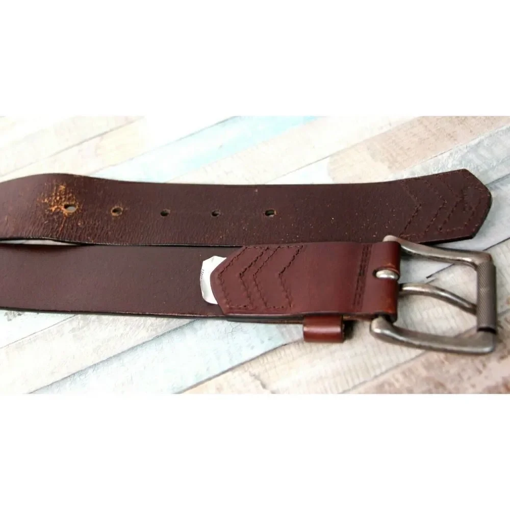 SADDLE BROWN GENUINE LEATHER 1 1/2